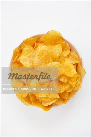 still life of potato chips in bowl still life of potato chips in bowl