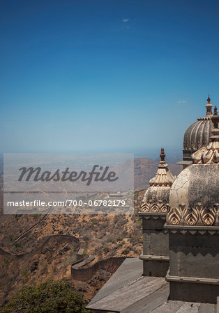 View from Kumbhalgarh Fort towers, Rajsmand District, Rajasthan, India