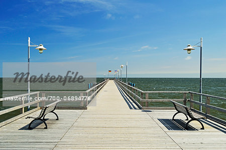 Seebruecke Bansin, Bansin, Usedom, Baltic Sea, Mecklenburg-Vorpommern, Germany, Europe