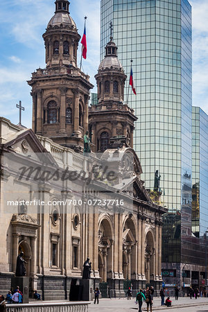 Catedral Metropolitana, Plaza de Armas, Santiago, Chile