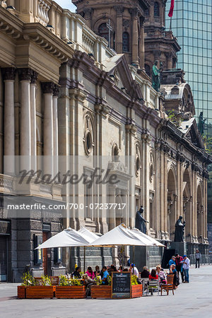 Cafe by Catedral Metropolitana, Plaza de Armas, Santiago, Chile Cafe by Catedral Metropolitana, Plaza de Armas, Santiago, Chile