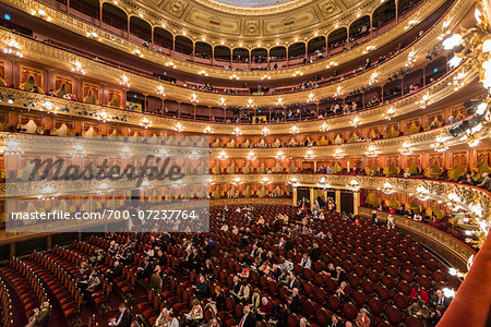 Interior of Teatro Colon, Buenos Aires, Argentina