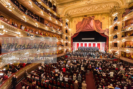 Interior of Teatro Colon, Buenos Aires, Argentina