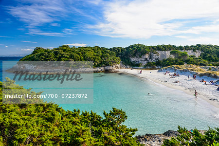 Plage Du Petit Sperone Near Bonifacio Corsica France