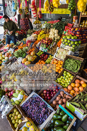 Fruits and vegetables on displayed at market, Buenos Aires, Argentina