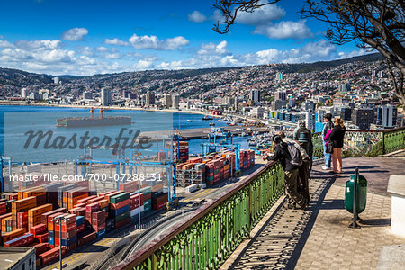 Container Terminal at Port of Valparaiso, Chile Container Terminal at Port of Valparaiso, Chile