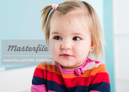 Portrait of Baby Girl in Doctor's Office