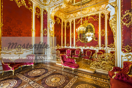 Crimson Room (The Boudoir), The Hermitage Museum, St. Petersburg, Russia
