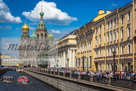 The Griboyedov Canal and the Church on Spilled Blood, St. Petersburg, Russia The Griboyedov Canal and the Church on Spilled Blood, St. Petersburg, Russia