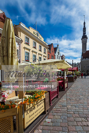 View of the Town Hall Square, Tallinn, Estonia