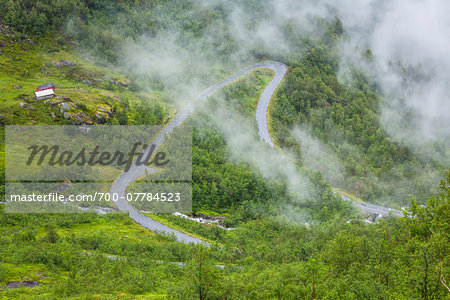 Gaularfjellet National Tourist Route between Balestrand and Moskog, Sogn og Fjordane, Norway