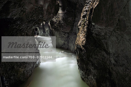 Partnach Gorge in Autumn, Bavaria, Germany