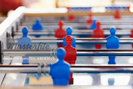 Close-up of Table Soccer Figures