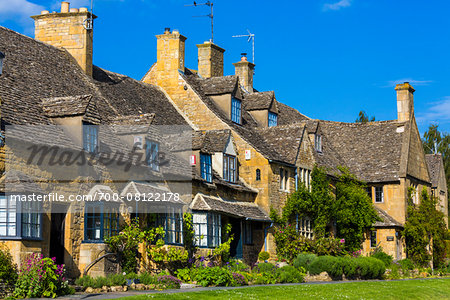Stone cottages, Broadway, Worcestershire, The Cotswolds, England, United Kingdom Stone cottages, Broadway, Worcestershire, The Cotswolds, England, United Kingdom
