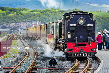 Welsh Highland Railway, Porthmadog, Gwynedd, Wales, United Kingdom Welsh Highland Railway, Porthmadog, Gwynedd, Wales, United Kingdom