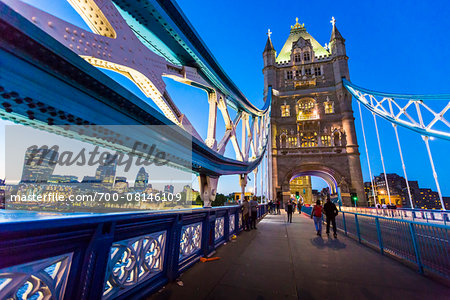 Tower Bridge at Dusk, London, England, United Kingdom Tower Bridge at Dusk, London, England, United Kingdom