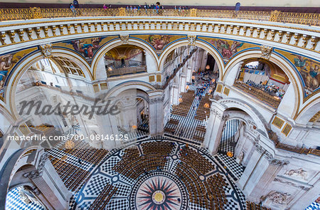 Interior of St Paul's Cathedral, London, England, United Kingdom