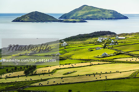 Scenic, coastal view of Caherdaniel, along the Ring of Kerry, County Kerry, Ireland