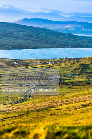 Scenic, coastal view, Portmagee, along the Skellig Coast on the Ring of Kerry, County Kerry, Ireland