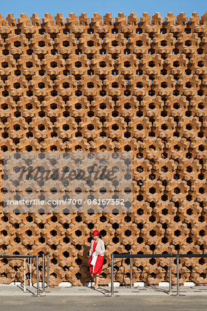 Woman Leaving The Japan Pavilion At Milan Expo 15 Italy Stock Photo Masterfile Rights Managed Artist Siephoto Code 700