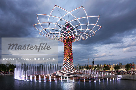 The Tree of Llife designed by Marco Balich at Milan expo 2015, Italy