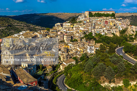 The Lower and Older Town of Ragusa Ibla, Ragusa, Sicily, Italy