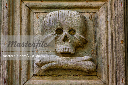 Detail of Door to Chiesa del Purgatorio, Matera, Basilicata, Italy