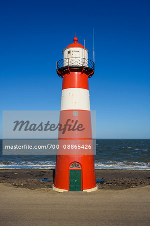 Noorderhoofd by North Sea, Westkapelle, Zeeland, Netherlands