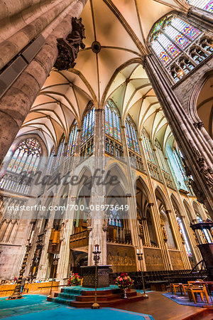 Alter inside the famous Cologne Cathedral in Cologne (Koln), Germany