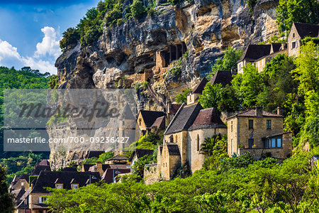 La Roque-Gageac, Dordogne, Nouvelle-Aquitaine, France.