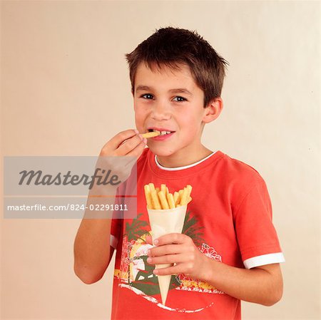 Child eating pastry sticks