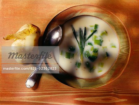 Leek and potato and sherry soup