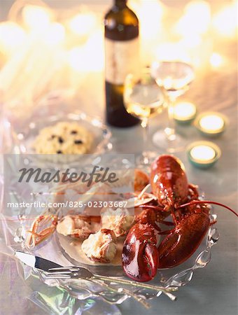 lobster in white wine sauce
