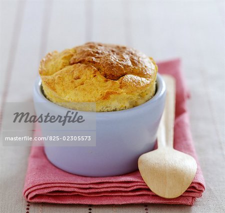 Chicken and curry mousse soufflée