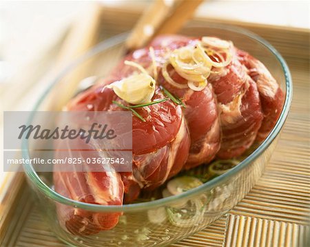 raw leg of lamb