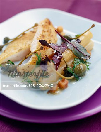 Breaded John Dory with hazelnuts and salsify