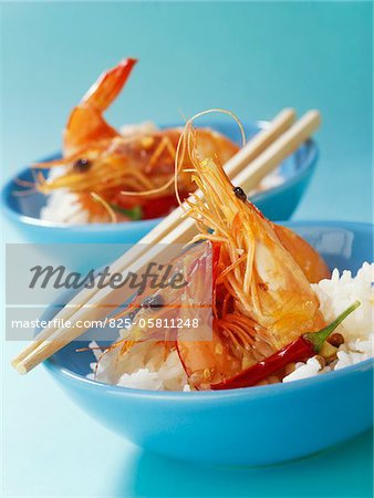 pan-fried shrimps with garlic