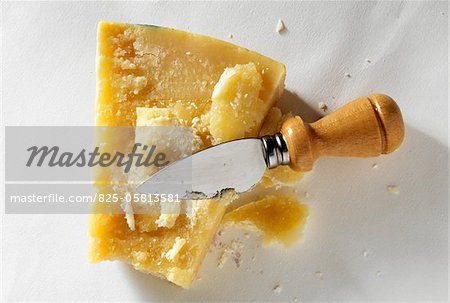 Parmesan with parmesan knife