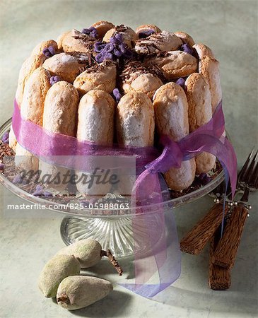Almond and chocolate Charlotte