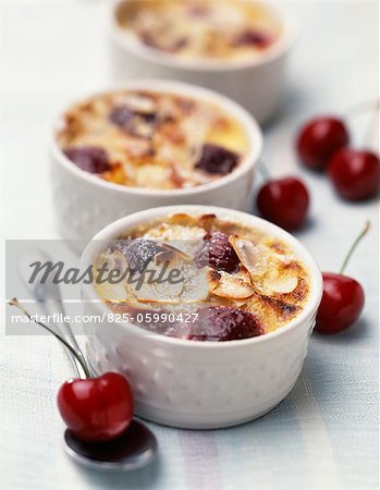 mini clafoutis cherry batter pudding