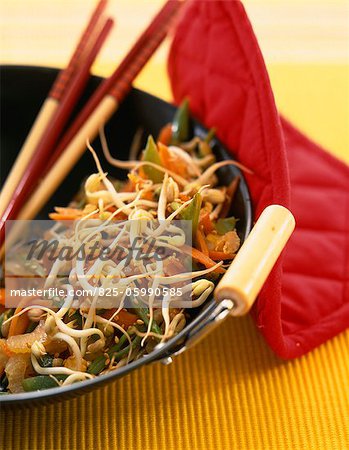 wok with vegetables