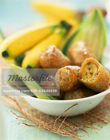 Banana and coconut fritters