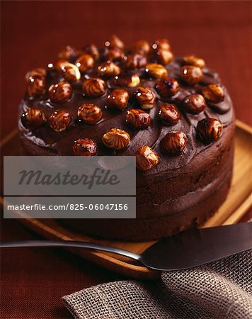 Chocolate and hazelnut cake