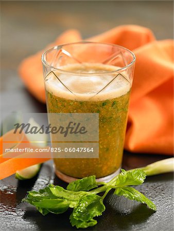 Cucumber,celery and carrot smoothie