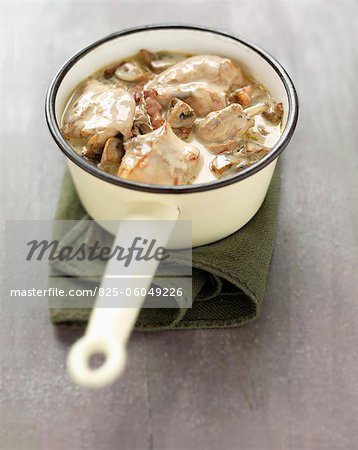 Rabbit with creamy cider sauce