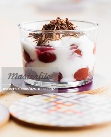 Black Forest-style fromage blanc Verrine