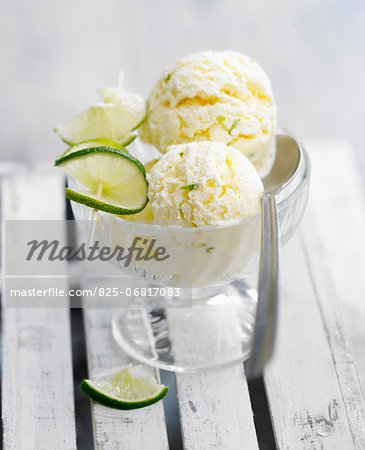 Lime ice cream