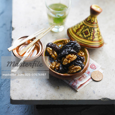 Prune and walnut Tajine