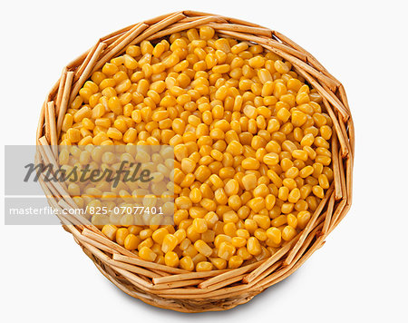 Basket of sweet corn