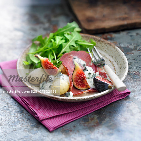 Gorgonzola Raclette with coppa,figs and potatoes